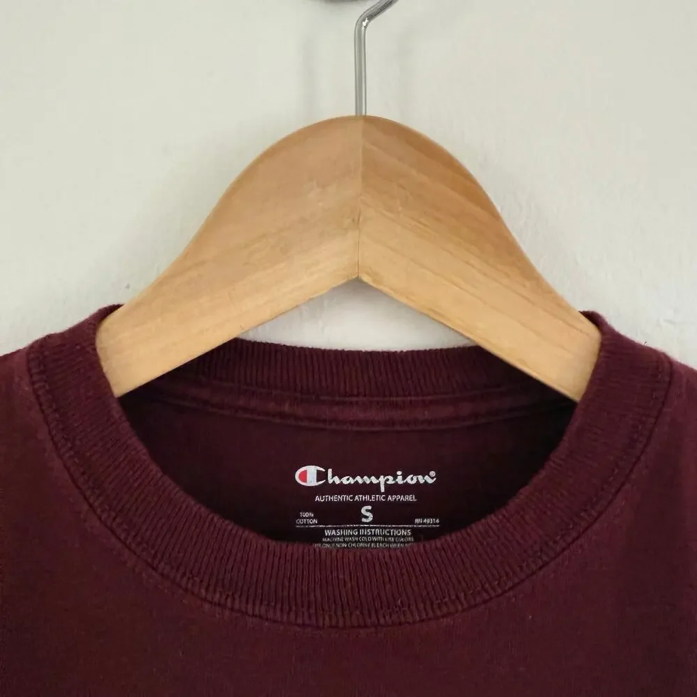Harvard University X Champion Short Sleeve Shirt Maroon Unisex Size Small‎ - Picture 5 of 7
